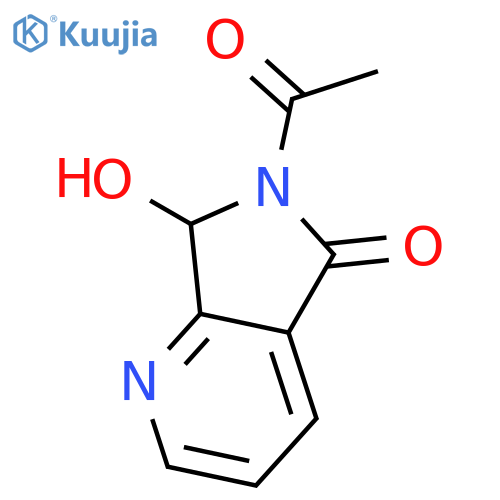 6-acetyl-6,7-dihydro-7-hydroxy-5H-Pyrrolo[3,4-b]pyridin-5-one structure