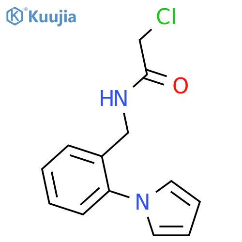 Acetamide, 2-chloro-N-[[2-(1H-pyrrol-1-yl)phenyl]methyl]- structure