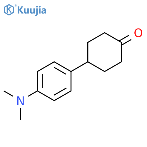Cyclohexanone, 4-[4-(dimethylamino)phenyl]- structure