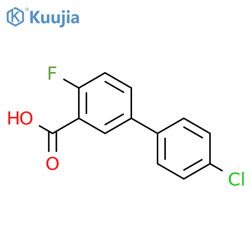 5-(4-Chlorophenyl)-2-fluorobenzoic Acid structure