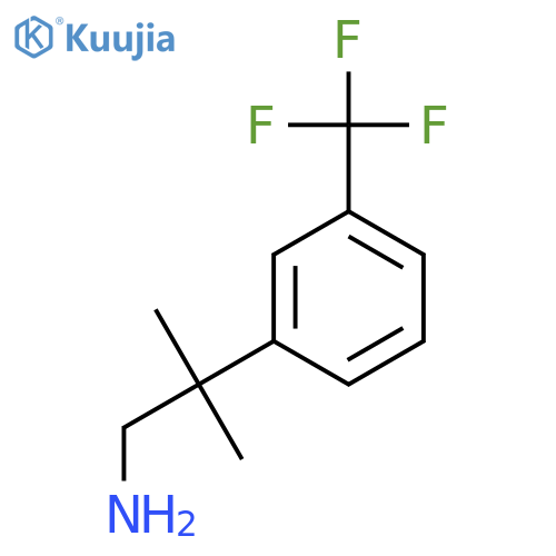 2-Methyl-2-3-(trifluoromethyl)phenylpropan-1-amine structure