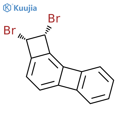 Cyclobuta[a]biphenylene, 1,2-dibromo-1,2-dihydro-, cis- structure