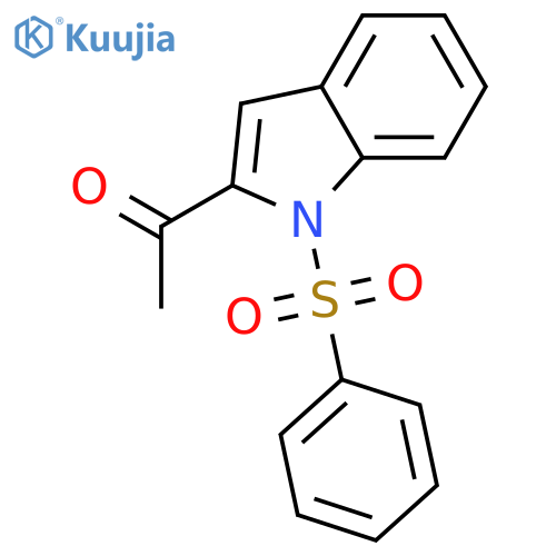 1-[1-(benzenesulfonyl)indol-2-yl]ethanone structure