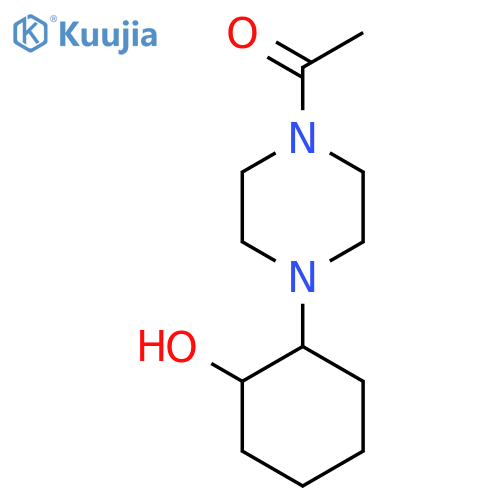 1-4-(2-hydroxycyclohexyl)piperazin-1-ylethan-1-one structure