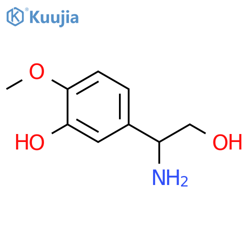 5-(1-AMINO-2-HYDROXYETHYL)-2-METHOXYPHENOL structure