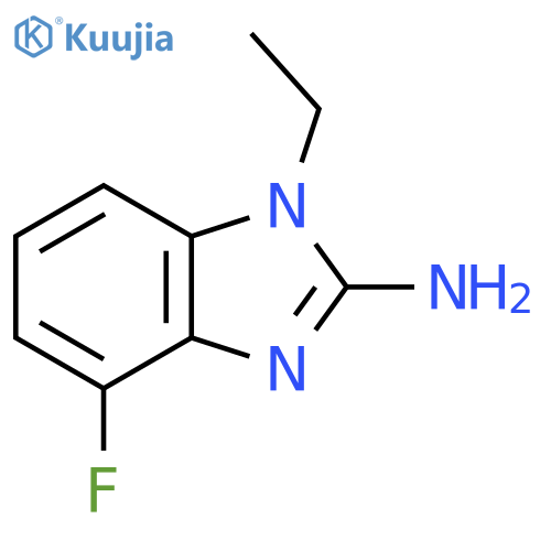 1-Ethyl-4-fluorobenzimidazol-2-amine structure