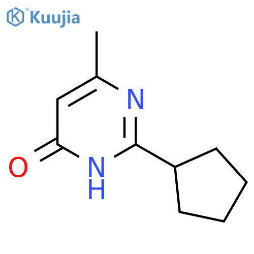 2-Cyclopentyl-6-methyl-3,4-dihydropyrimidin-4-one structure