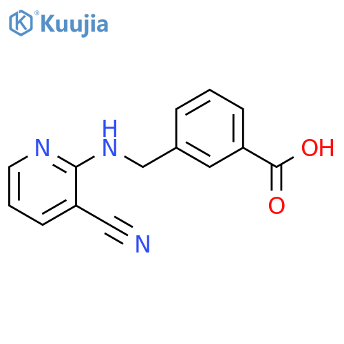 3-{(3-Cyanopyridin-2-yl)aminomethyl}benzoic Acid structure