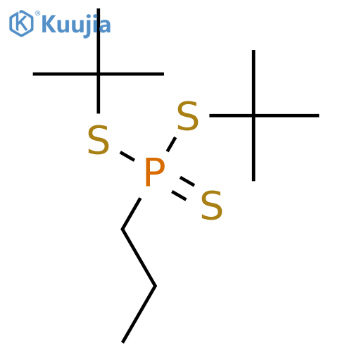 Phosphonotrithioic acid, propyl-, bis(1,1-dimethylethyl) ester structure