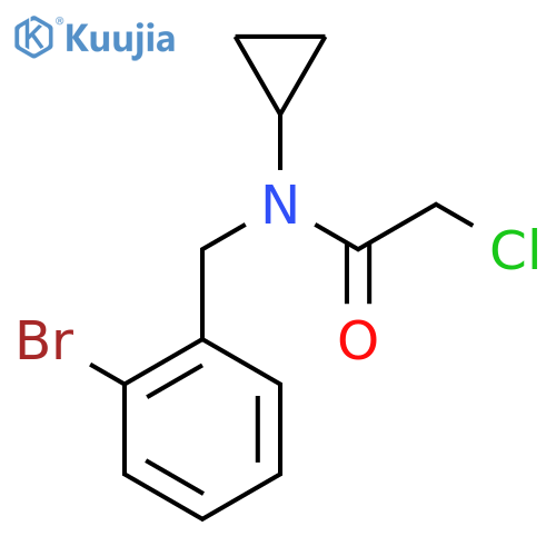 N-(2-Bromo-benzyl)-2-chloro-N-cyclopropyl-acetamide structure