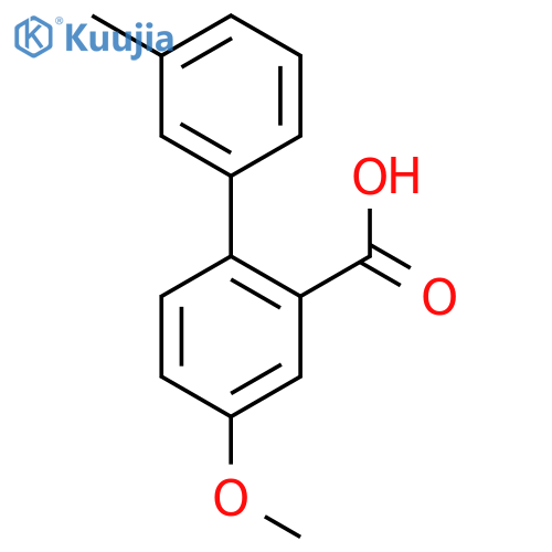 5-methoxy-2-(3-methylphenyl)benzoic acid structure