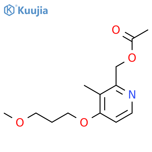 2-Acetyloxymethyl-3-methyl-4-(methoxypropoxy)pyridine structure