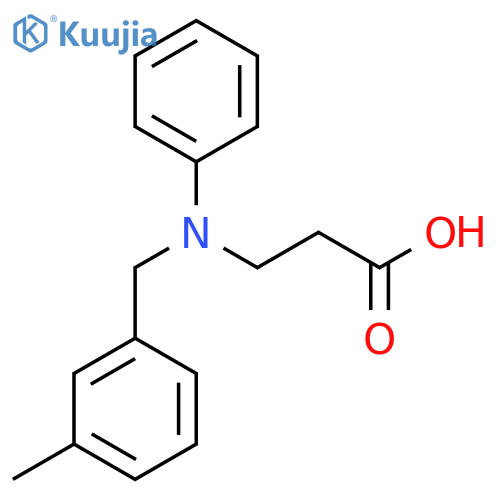 3-{(3-Methylphenyl)methyl(phenyl)amino}propanoic Acid structure