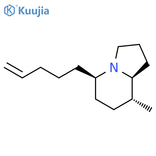 Indolizine, octahydro-8-methyl-5-(4-pentenyl)-, (5R,8R,8aS)-rel- structure