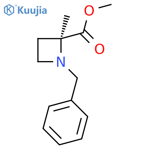 Methyl (2R)-1-benzyl-2-methylazetidine-2-carboxylate structure