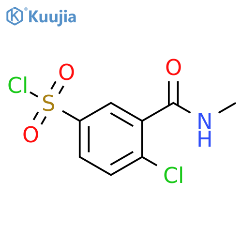 4-CHLORO-3-(METHYLCARBAMOYL)BENZENE-1-SULFONYL CHLORIDE structure