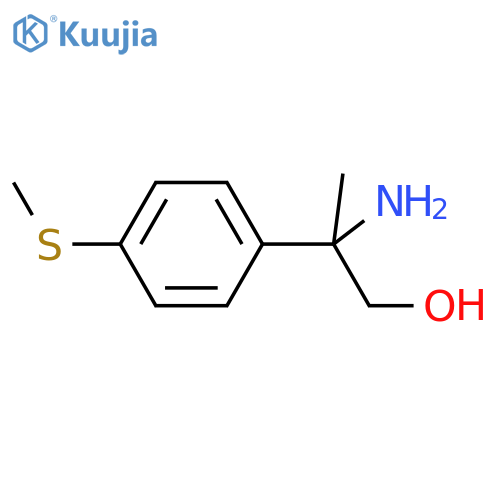 2-amino-2-4-(methylsulfanyl)phenylpropan-1-ol structure