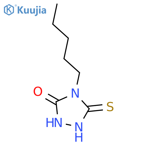 5-Mercapto-4-pentyl-4H-1,2,4-triazol-3-ol structure