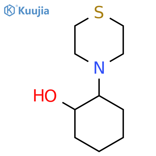 2-(thiomorpholin-4-yl)cyclohexan-1-ol structure