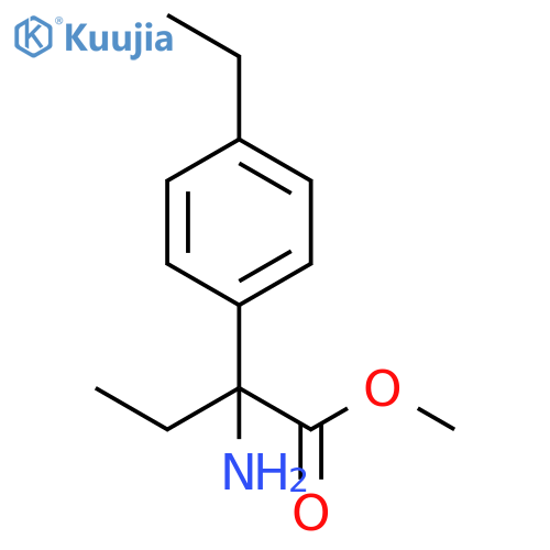 methyl 2-amino-2-(4-ethylphenyl)butanoate structure