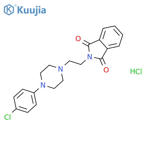 1H-Isoindole-1,3(2H)-dione,2-[2-[4-(4-chlorophenyl)-1-piperazinyl]ethyl]-, hydrochloride (1:1) structure