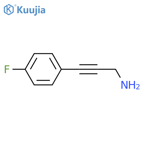 3-(4-Fluorophenyl)prop-2-yn-1-amine structure