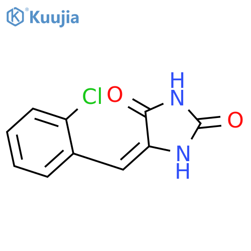 2,4-Imidazolidinedione, 5-[(2-chlorophenyl)methylene]-, (E)- structure