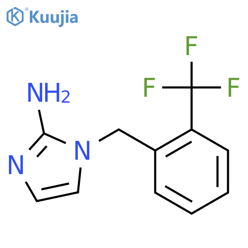 1-[2-(Trifluoromethyl)benzyl]-1H-imidazol-2-amine structure