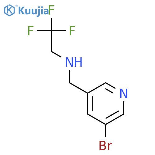 N-((5-Bromopyridin-3-yl)methyl)-2,2,2-trifluoroethanamine structure