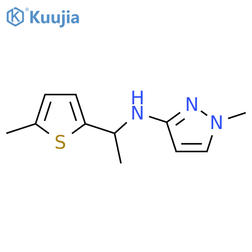 1-Methyl-N-[1-(5-methylthiophen-2-yl)ethyl]-1H-pyrazol-3-amine structure