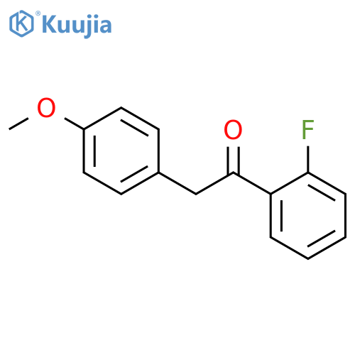 1-(2-Fluorophenyl)-2-(4-methoxyphenyl)ethanone structure