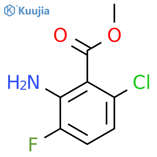 methyl 2-amino-6-chloro-3-fluorobenzoate structure