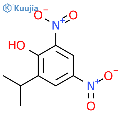 Phenol,2-(1-methylethyl)-4,6-dinitro- structure