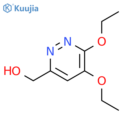 5,6-diethoxy-3-Pyridazinemethanol structure