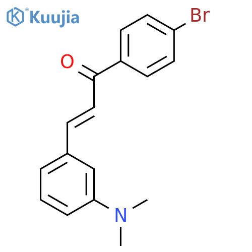 2-Propen-1-one, 1-(4-bromophenyl)-3-[3-(dimethylamino)phenyl]- structure