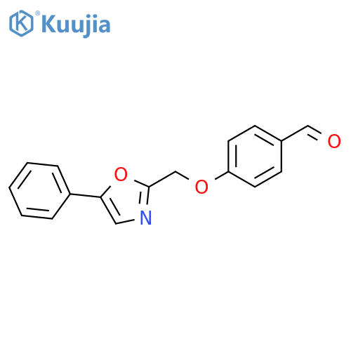 4-[(5-Phenyl-2-oxazolyl)methoxy]benzaldehyde structure