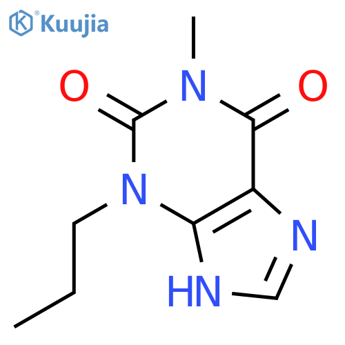 3,9-dihydro-1-methyl-3-propyl-1H-Purine-2,6-dione structure