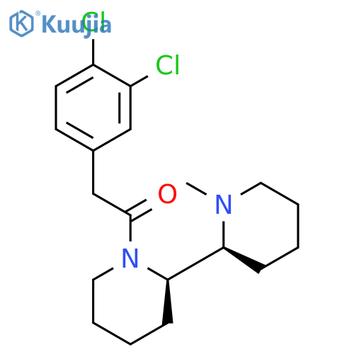 2,2'-Bipiperidine, 1-[(3,4-dichlorophenyl)acetyl]-1'-methyl-, (R*,S*)- structure