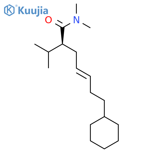 4-Heptenamide, 7-cyclohexyl-N,N-dimethyl-2-(1-methylethyl)-, (S)- structure