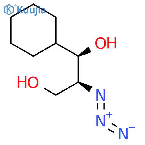 1,3-Propanediol, 2-azido-1-cyclohexyl-, (R*,S*)-(±)- structure