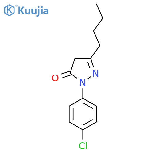 3-Butyl-1-(4-chlorophenyl)-4,5-dihydro-1H-pyrazol-5-one structure