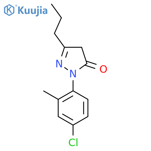 3H-PYRAZOL-3-ONE, 2-(4-CHLORO-2-METHYLPHENYL)-2,4-DIHYDRO-5-PROPYL- structure