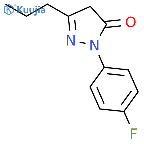 3H-Pyrazol-3-one, 2-(4-fluorophenyl)-2,4-dihydro-5-propyl- structure