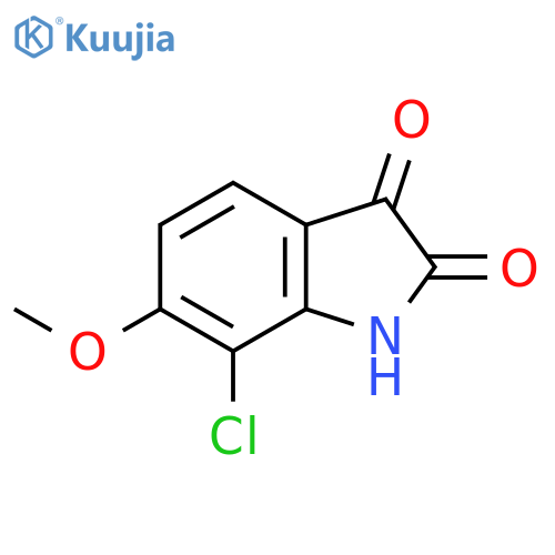 1H-Indole-2,3-dione, 7-chloro-6-methoxy- structure