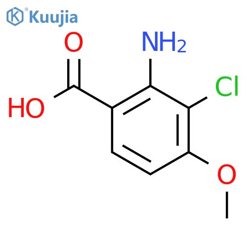 2-Amino-3-chloro-4-methoxybenzoic acid structure