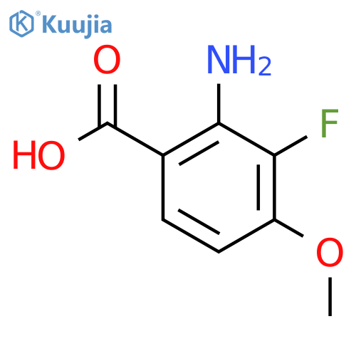 2-Amino-3-fluoro-4-methoxybenzoic acid structure