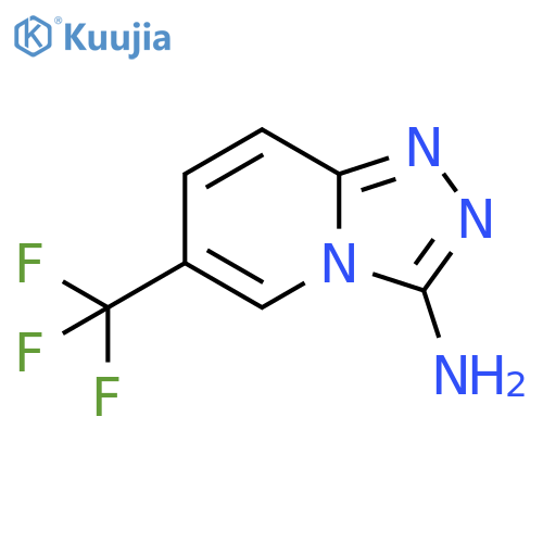 6-(trifluoromethyl)-[1,2,4]triazolo[4,3-a]pyridin-3-amine structure