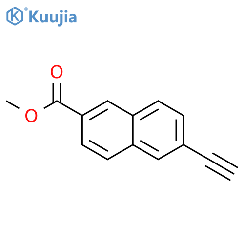 6-Ethynyl-naphthalene-2-carboxylic acid methyl ester structure