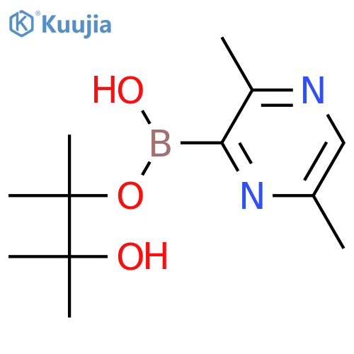 2,5-dimethyl-3-(4,4,5,5-tetramethyl-1,3,2-dioxaborolan-2-yl)pyrazine structure