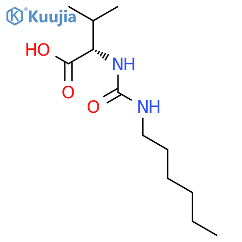 L-Valine, N-[(hexylamino)carbonyl]- structure